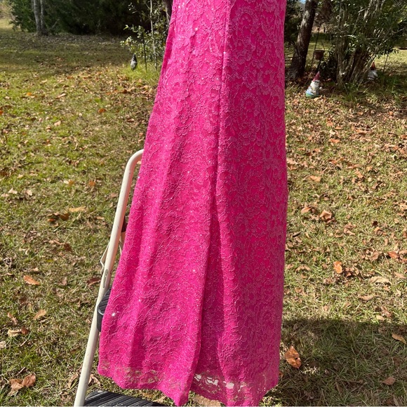 NWT City Studios Fuchsia Sequined Gown Size 11 Juniors - Picture 8 of 15